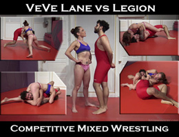 VeVe vs Legion: mixed wrestling