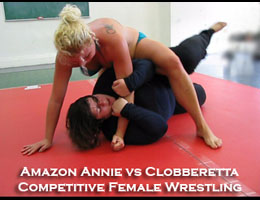 Amazon Annie vs Clobberetta: Competitive Female Wrestling