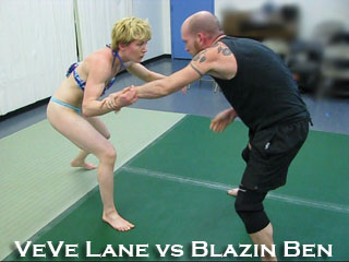 VeVe Lane vs Blazin' Ben: Competitive Mixed Wrestling
