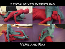 Zentai Mixed Wrestling