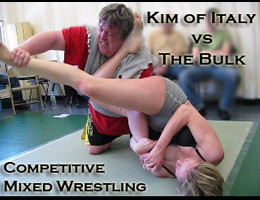 Kim of Italy vs the Bulk: Competitive Mixed Wrestling