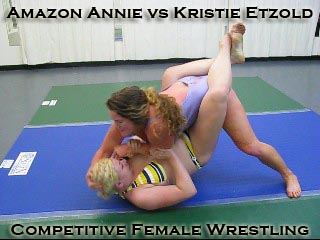 Female Wrestling: Amazon Annie vs Kristie Etzold