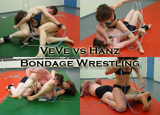 VeVe vs Hanz: Bondage Wrestling
